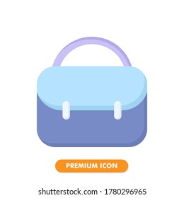 icono de maletín aislado en fondo blanco. para el diseño de su sitio web, logotipo, aplicación, interfaz de usuario. Ilustración gráfica vectorial y trazo editable. EPS 10.