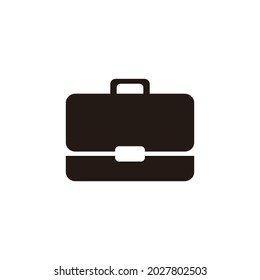 Icono de maletín aislado en fondo blanco