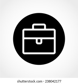 Briefcase Icon Isolated on White Background