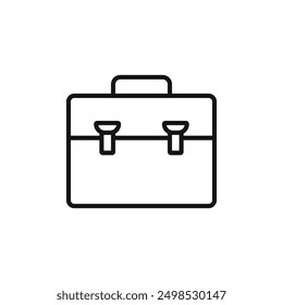 Briefcase icon isolated on white background