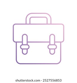 Briefcase icon isolated on a white background. Vector illustration.