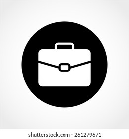 Briefcase Icon Isolated on White Background