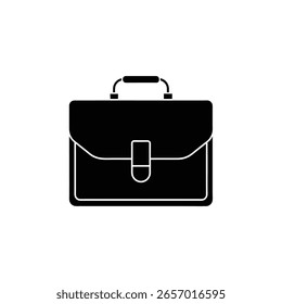 Briefcase Icon Isolated on White Background