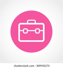 Briefcase Icon Isolated on White Background