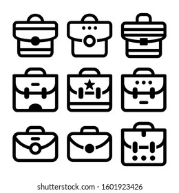 briefcase icon isolated sign symbol vector illustration - Collection of high quality black style vector icons
