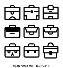 briefcase icon isolated sign symbol vector illustration - Collection of high quality black style vector icons
