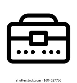 briefcase icon isolated sign symbol vector illustration - Collection of high quality black style vector icons
