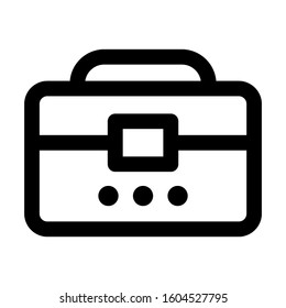 briefcase icon isolated sign symbol vector illustration - Collection of high quality black style vector icons

