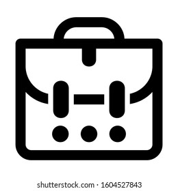 briefcase icon isolated sign symbol vector illustration - Collection of high quality black style vector icons
