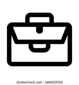 briefcase icon isolated sign symbol vector illustration - Collection of high quality black style vector icons
