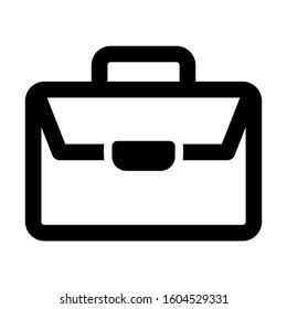 briefcase icon isolated sign symbol vector illustration - Collection of high quality black style vector icons
