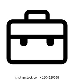 briefcase icon isolated sign symbol vector illustration - Collection of high quality black style vector icons
