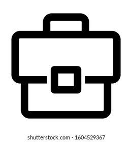 briefcase icon isolated sign symbol vector illustration - Collection of high quality black style vector icons
