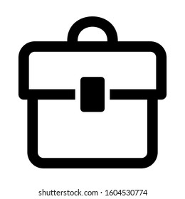 briefcase icon isolated sign symbol vector illustration - Collection of high quality black style vector icons
