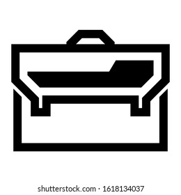 briefcase icon isolated sign symbol vector illustration - high quality black style vector icons
