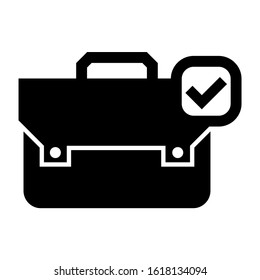 briefcase icon isolated sign symbol vector illustration - high quality black style vector icons
