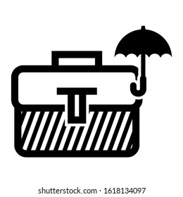 briefcase icon isolated sign symbol vector illustration - high quality black style vector icons
