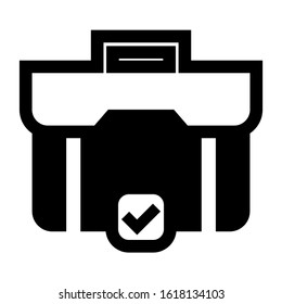 briefcase icon isolated sign symbol vector illustration - high quality black style vector icons
