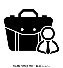 briefcase icon isolated sign symbol vector illustration - high quality black style vector icons
