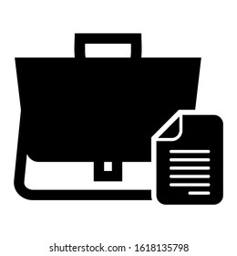 briefcase icon isolated sign symbol vector illustration - high quality black style vector icons
