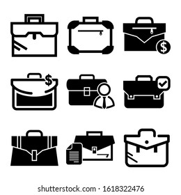 briefcase icon isolated sign symbol vector illustration - Collection of high quality black style vector icons

