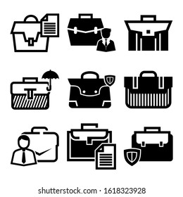 briefcase icon isolated sign symbol vector illustration - Collection of high quality black style vector icons
