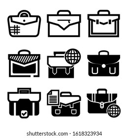 briefcase icon isolated sign symbol vector illustration - Collection of high quality black style vector icons
