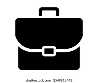 briefcase icon. isolated vector brief case silhouette.