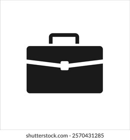 Briefcase icon. isolated vector office and business symbol