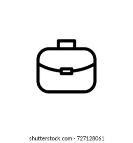 Briefcase icon. Line design