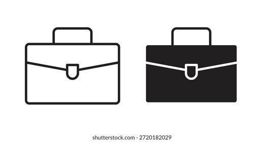 Icono de maletín en diseño de línea. Sencillo Vector de iconos