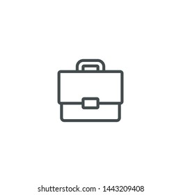 briefcase icon with line style