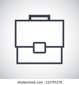 Briefcase icon in line style