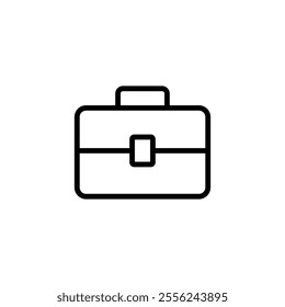 Briefcase icon logo design. suitcase sign and symbol. luggage symbol.