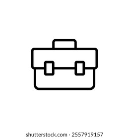 Briefcase icon logo design. suitcase sign and symbol. luggage symbol.