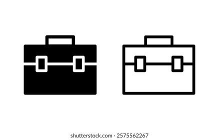 Briefcase icon logo design. suitcase sign and symbol. luggage symbol.