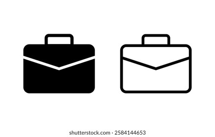 Briefcase icon logo design. suitcase sign and symbol. luggage symbol.