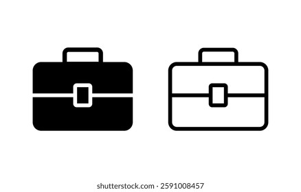 Briefcase icon logo design. suitcase sign and symbol. luggage symbol.