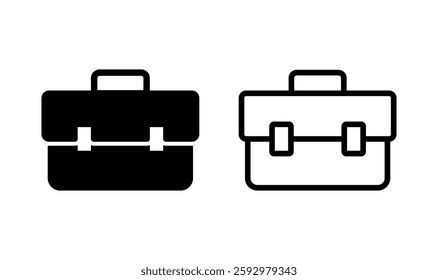 Briefcase icon logo design. suitcase sign and symbol. luggage symbol.