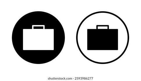 Briefcase icon logo design. suitcase sign and symbol. luggage symbol.