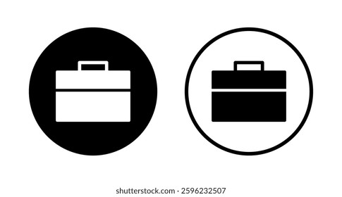 Briefcase icon logo design. suitcase sign and symbol. luggage symbol.