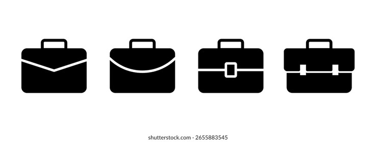 Briefcase icon logo design. suitcase sign and symbol. luggage symbol.