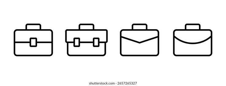 Briefcase icon logo design. suitcase sign and symbol. luggage symbol.