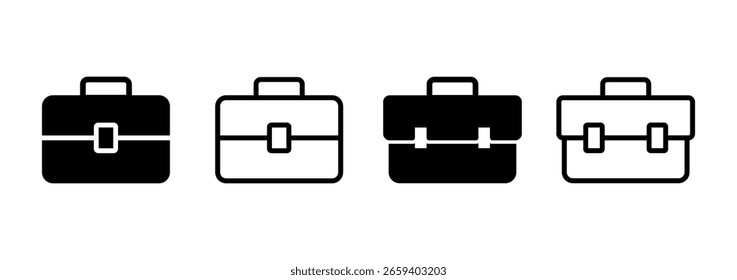 Briefcase icon logo design. suitcase sign and symbol. luggage symbol.