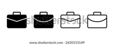 Briefcase icon logo design. suitcase sign and symbol. luggage symbol.