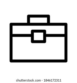 Icono de maletín o logotipo símbolo de signo aislado ilustración vectorial - iconos vectoriales de estilo negro de alta calidad
