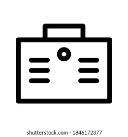 Briefcase icon or logo isolated sign symbol vector illustration - high quality black style vector icons
