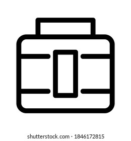 Briefcase icon or logo isolated sign symbol vector illustration - high quality black style vector icons
