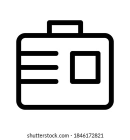 Briefcase icon or logo isolated sign symbol vector illustration - high quality black style vector icons
