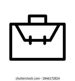 Icono de maletín o logotipo símbolo de signo aislado ilustración vectorial - iconos vectoriales de estilo negro de alta calidad

